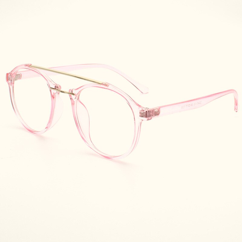 MINCL Acetate Wood Optical Glasses Frame Print Eyeglasses Frame Men Women Brand Designers Clear Lens Sunglasses lxl: pink