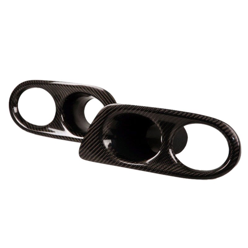 Cubierta de luz antiniebla de carbono Real que rodea el conducto de aire para Bmw 3 Series E46 M3 01-06