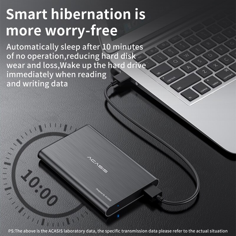 Acasis Hdd Behuizing Case 2.5 Sata Naar Usb 3.0 Externe Behuizing Hdd Case Hard Drive Voor Ssd Schijf Hdd Box met Usb Kabel