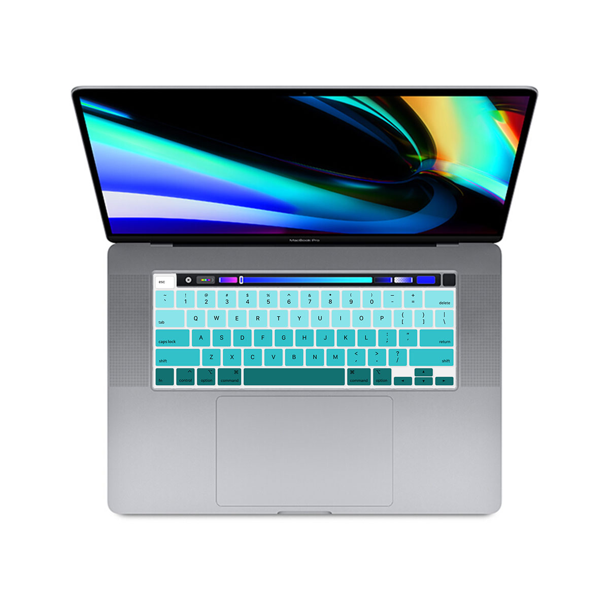 Us Layout Skin Voor Macbook Pro 13 M1 Chip A2338 Us Toetsenbord Cover Silicon Rainbow Waterdicht Pro 13 M1 a2338 Toetsenbord Film: US-Rainbow-SkyBlue