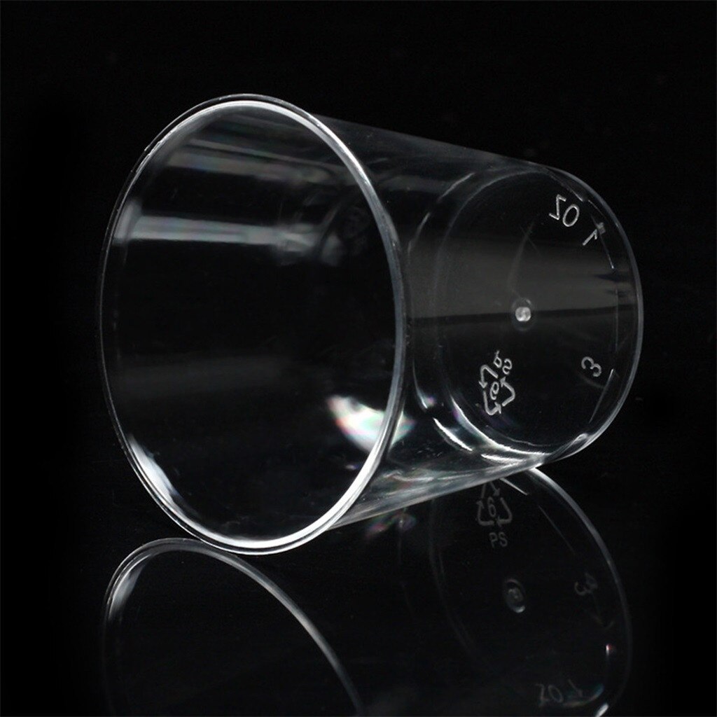 Mini vasos desechables de plástico transparente para fiestas, vasos de gelatina, accesorios de cocina para cumpleaños, 30/50 Uds.