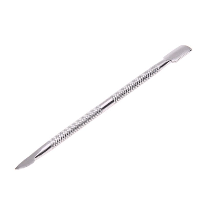 Rvs Nail Cuticle Remover Lepel Pusher Manicure Pedicure Care Tool Kit 12Cm: Default Title