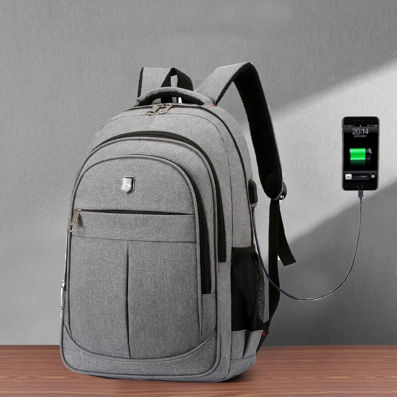 Oxford stoffen waterdichte rugzak herenrugzak effen kleur casual schooltas grote capaciteit sac a dos homme
