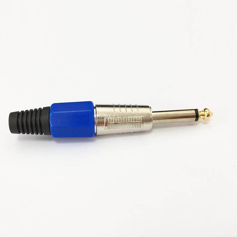 2pcs 6.35mm male connector 6.5 microphone plug welding