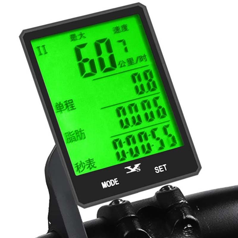 Impermeabile Ciclocomputer Wireless E Cablato 2.8 "MTB DELLA BICI Ciclismo Contachilometri Cronometro Tachimetro Orologio LED Digital Tasso