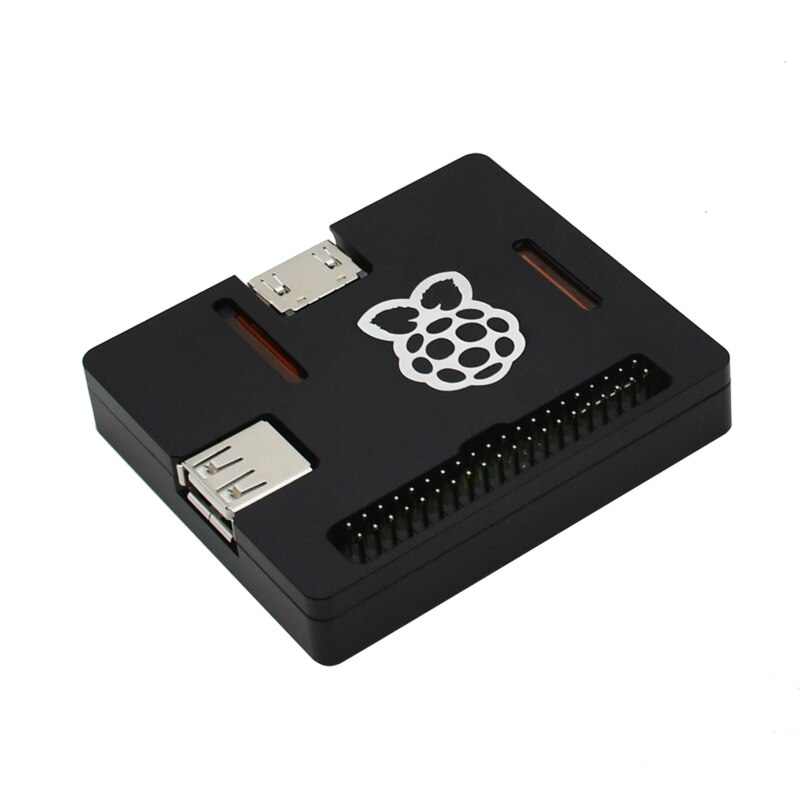Raspberry Pi 3 Model A+ Case CNC Aluminum Case Ultra-thin Metal Shell for RPI 3 Model A plus Black Enclosure: Black