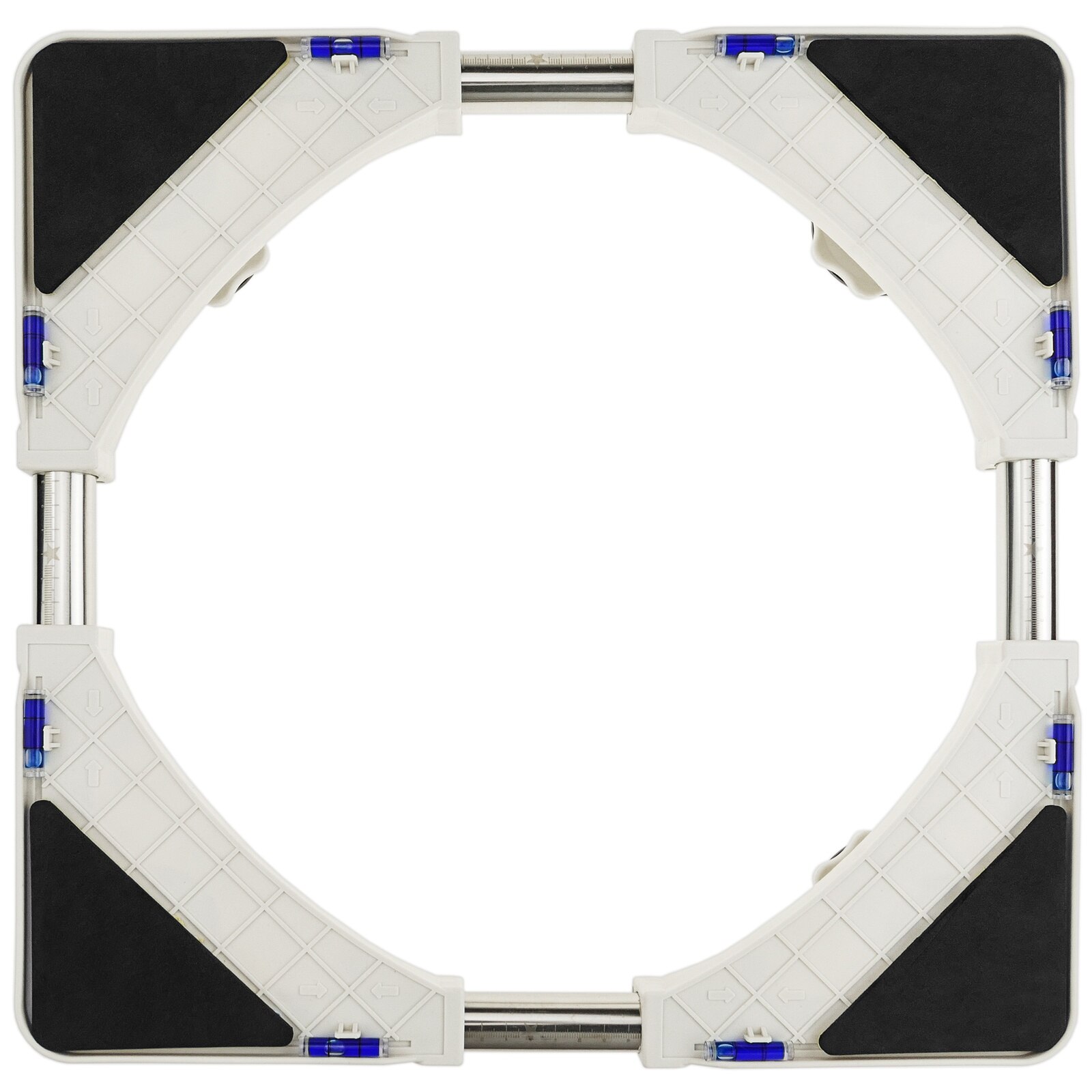 PrimeMatik - Soporte elevador antivibración para lavadora, secadora, nevera y aire acondicionado 150 Kg 40-60 cm 38-60 cm