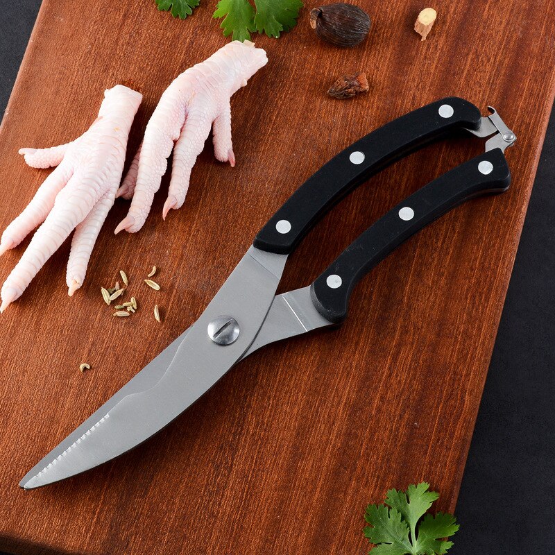 Keuken Mes Schaar Krachtige Kip Bone Eend Vis Vlees Schaar Roestvrij Staal Plantaardige Messen Schoon Koken Voor Keuken