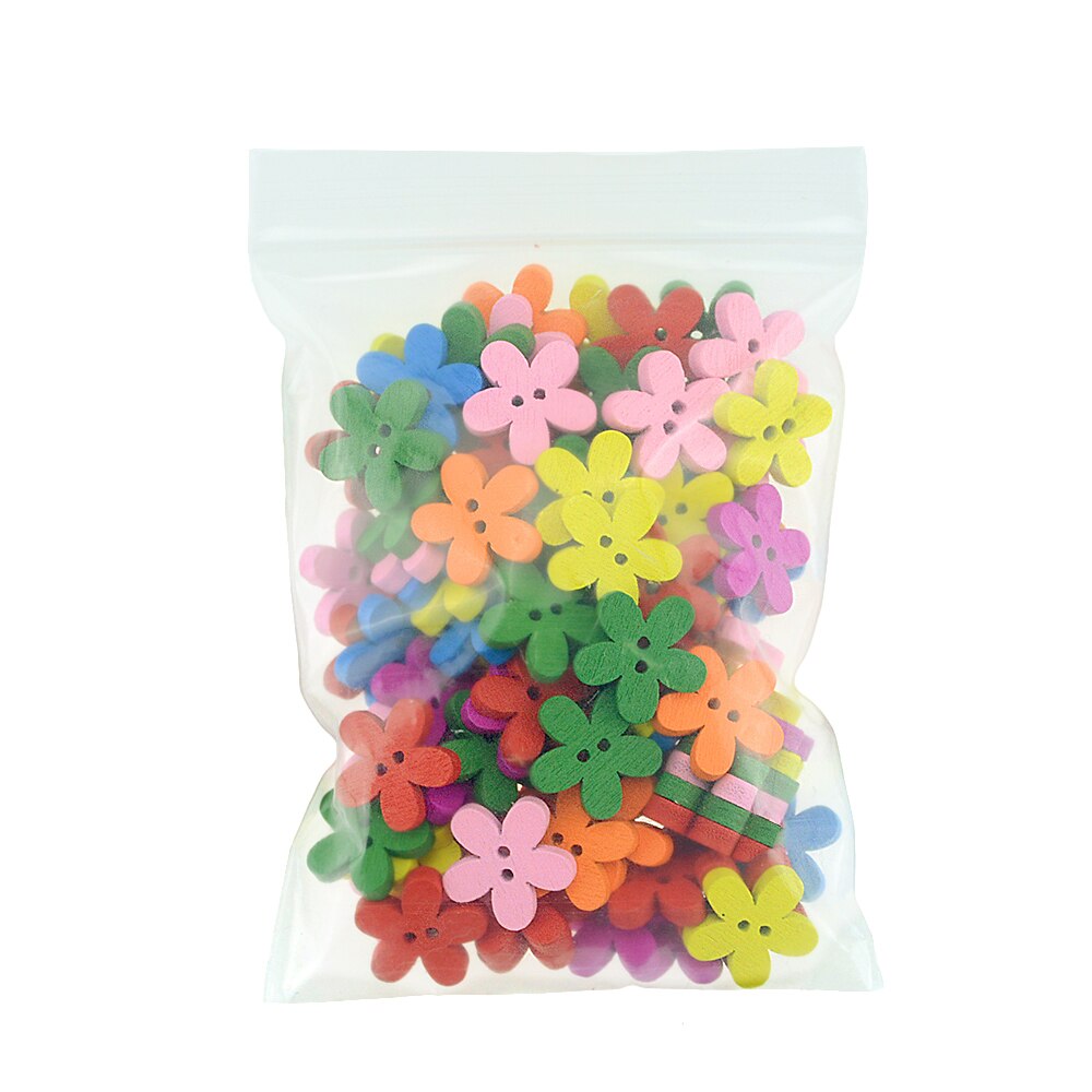 100 stk/sett 2- hulls blanding farge plomme blomst form treknapper for å sy scrapbooking håndverk teknologisk plagg tilbehør