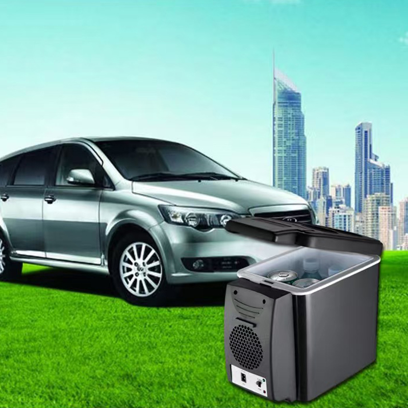 6L 12V Elektrische Auto Tragbare Eis Kasten Mini Tragbare Kühlschrank Gefrierschrank Fahrzeug Kühlung Und Heizung Auto Elektronische Geräte