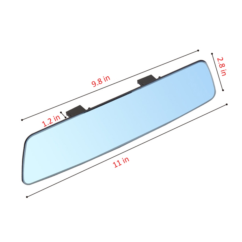 Universal Curve Convex Rear View Mirro Clip on Car Wide Angle Rear view Mirror Rearview Anti-glare Panoramic for SUV/Truck/Car