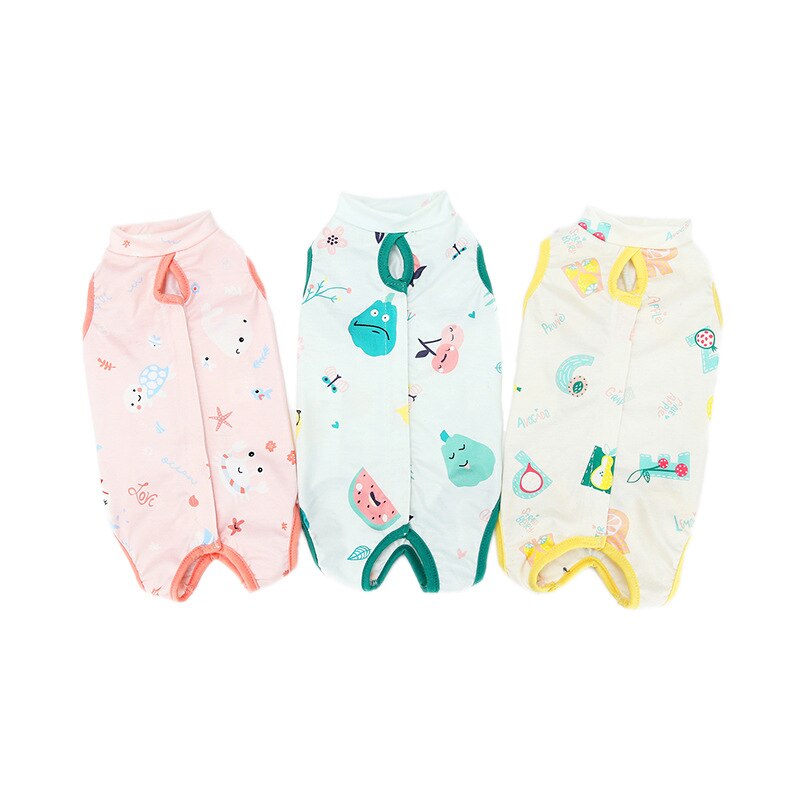 Vêtements de stérilisation pour chat, tenue de chirurgie douce et fine, anti-léchage, garde au , produits de beauté pour animaux de compagnie, costume de récupération pour chat, mignon