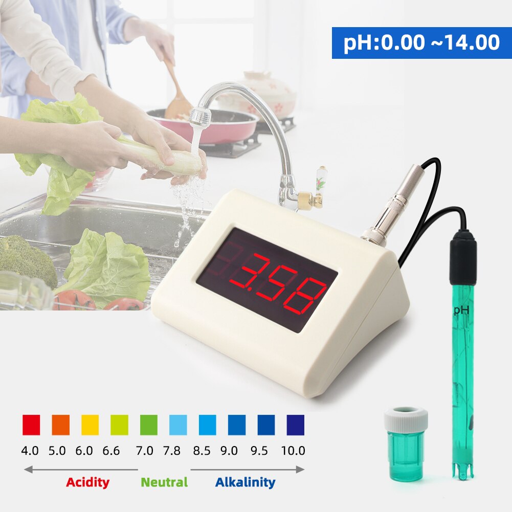 Digital PH Meter 0.00-14 Water Tester Measurement Acidometer Instrument Analysis for Swimming Pool Aquarium