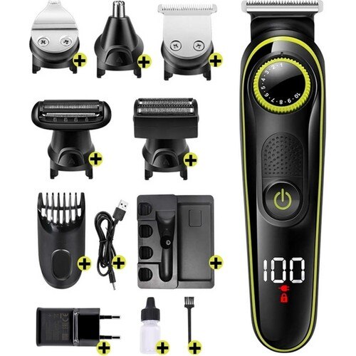 Yopigo Yp 6171 Hair & Beard Styling Scheren Machine Mannelijke Zorg Set 5 In 1 Ultieme