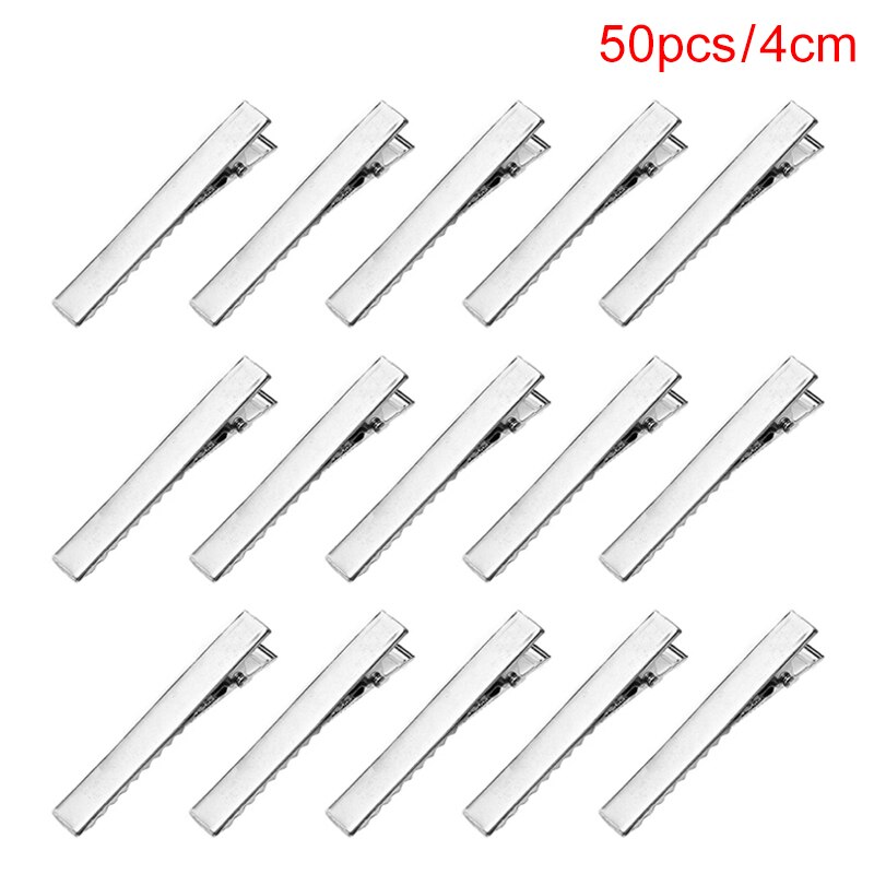 50pcs /100pcs 3 kinds of sizes Crocodile Clips Metal Cable Lead Test Clips Hairpins Hair Alligator Clips For Hair Style Tools: Yellow