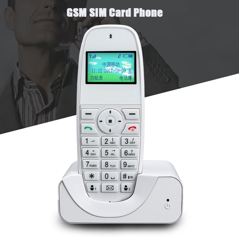 Téléphone fixe sans fil GSM 900/1800MHZ, avec cart – Grandado