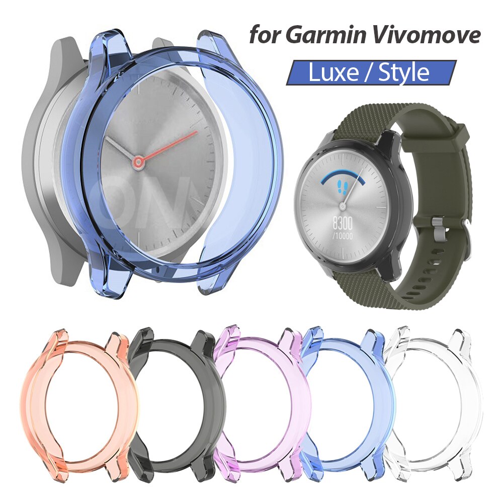 Beschermhoes Voor Garmin Vivomove Luxe Tpu Cover Slim Smart Horloge Bumper Shell Voor Garmin Vivomove Stijl