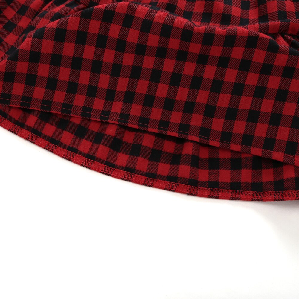 Summer 2-3 Years Baby Toddler Plaid Skirt Girls Kids 4-6 T Old Children's wear Princess Party Red Skirts