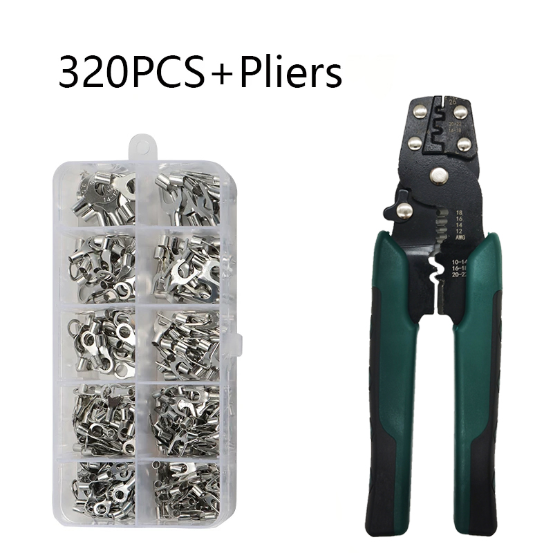 Multi-function Mini Electric Terminal Crimping Pliers With Wire Stripping Cutting Hand Crimping Tool Multiple Connector Kits: grey