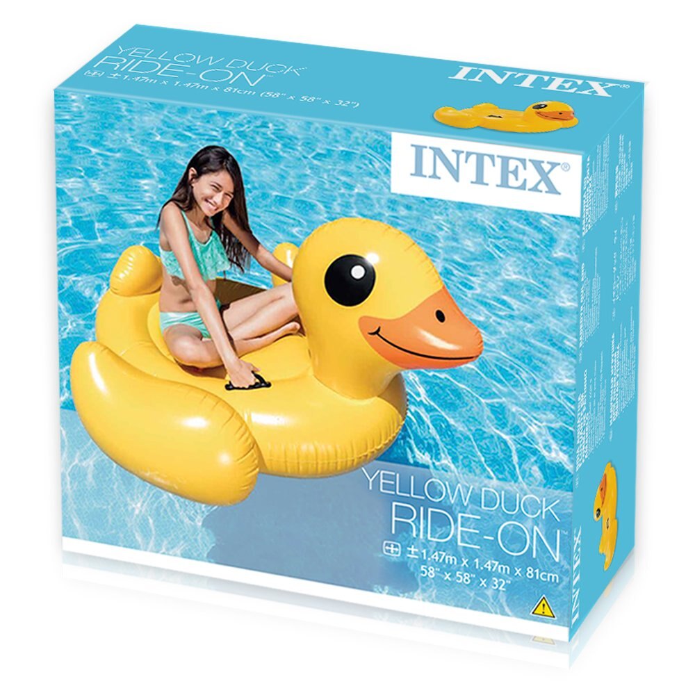 Intex 57556-Fahrt-Auf ente, 147x147x81 cm