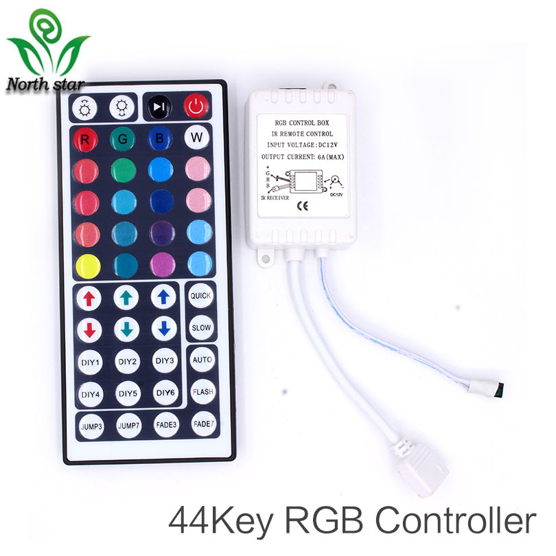44 schlüssel 24 Tasten 20 Schlüssel Musik LED RGB Controller DC12V IR Fernbedienung für SMD 3528 5050 RGB LED streifen Lichter