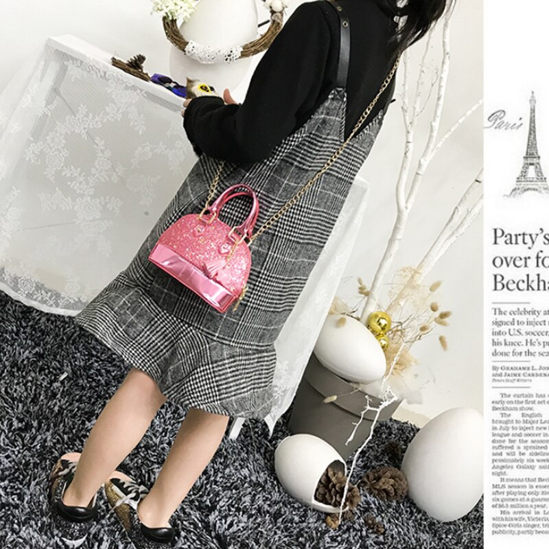 Little Girls 'Pailletten Handtassen Prinses Crossbody Bag Mini Satchel Cadeaus Voor Meisjes Peuter Kids (Roze)