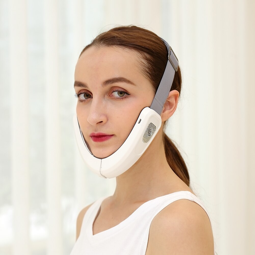 Face Chin V-Line Lift Up Belt Remote ControlLED Photon Therapy Facial Lifting EMS Facial Slimming V-Face Care Device