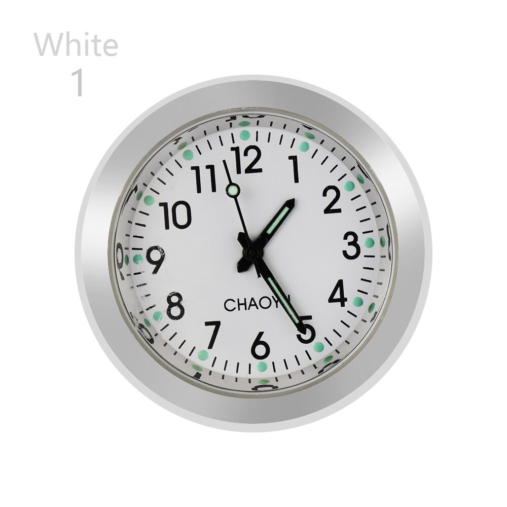 Horloge de tableau de bord de voiture 2 en 1 | Montre à Quartz avec Vent d'air, aromathérapie, avec accessoires solides pour l'intérieur de la voiture, 1 pièce: time white