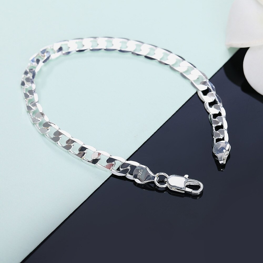 Fine party Silver Plated noble chain bracelet cute Pulseira Bracelet For Women Men Jewelry pulceras y brazaletes mujer