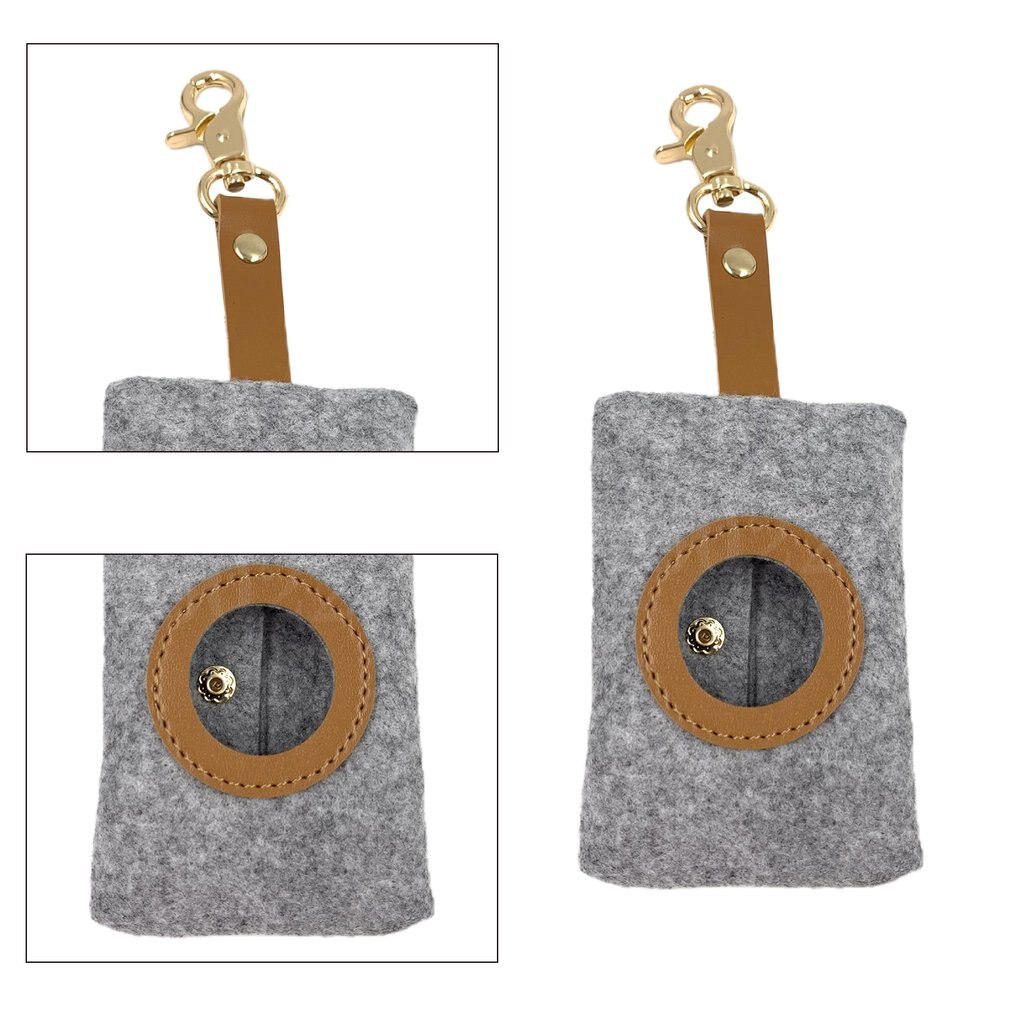 placki na zewnątrz kupa owocobranie torba filc zwierzę domowe śmieci wytrzymała torba brelok filc zbieracz Fecal torba dozownik