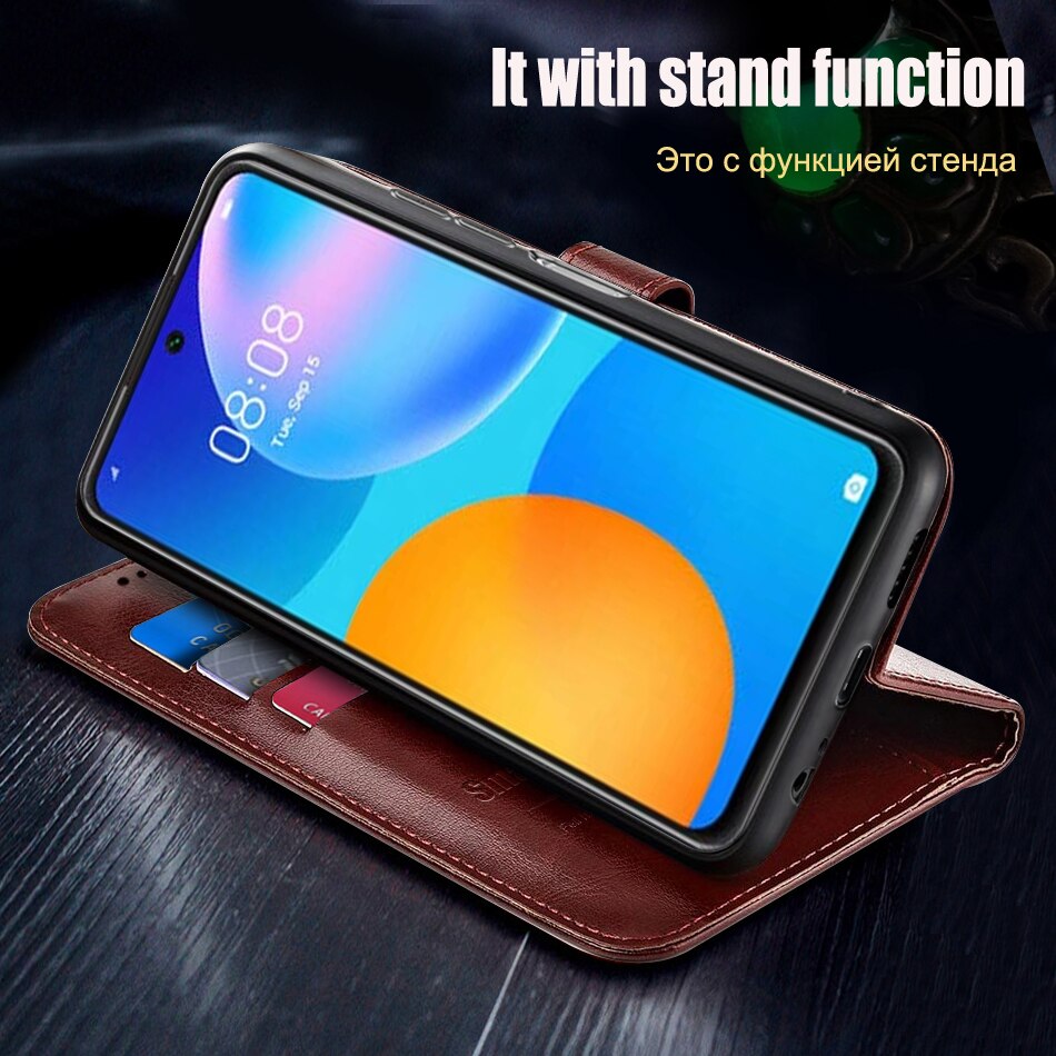 Voor Huawei P Smart Case Flip Leather Magnetische Boek Telefoon Case Voor Huawei Psmart Soft Case P Smart 6.67 "Coque