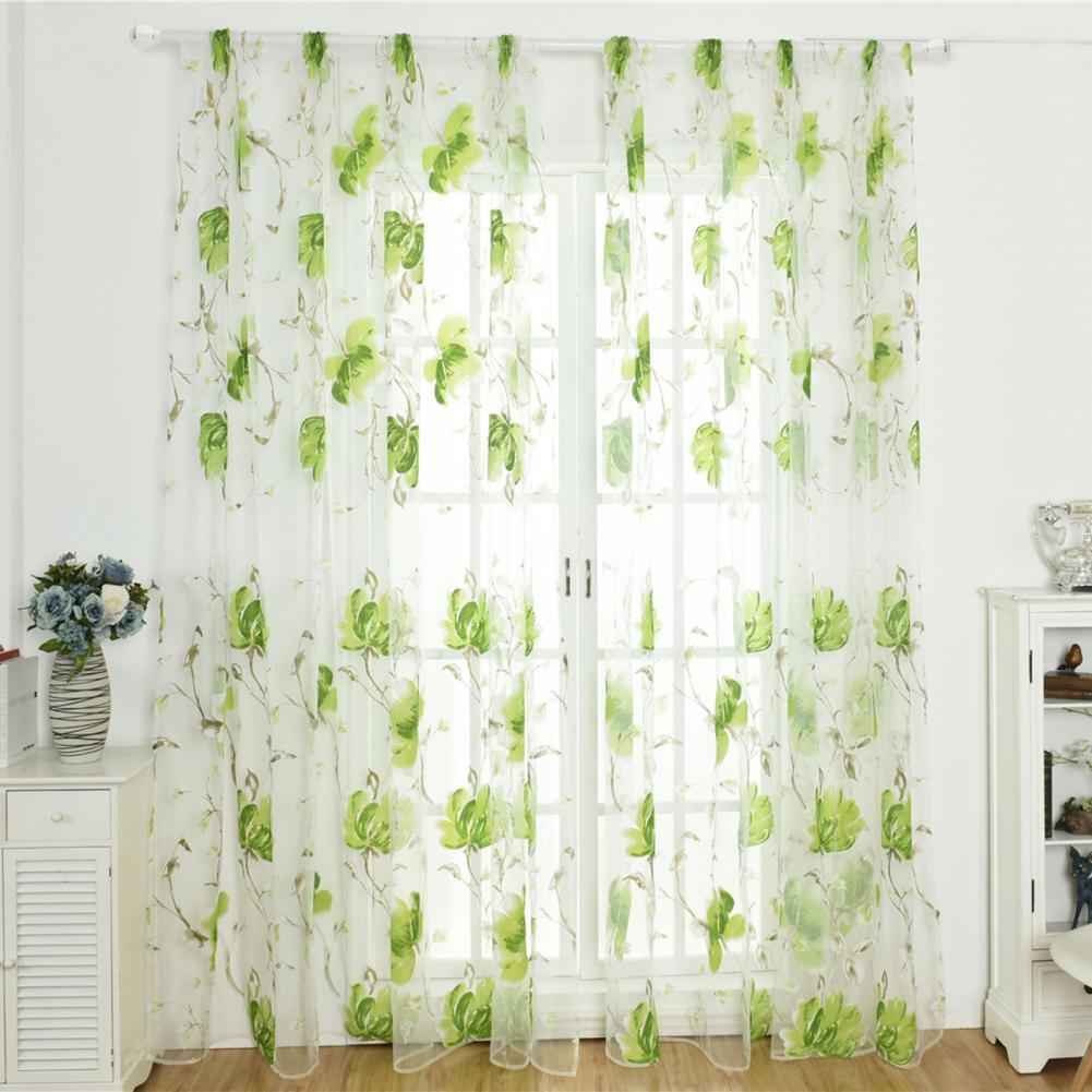 Cortinas para sala de estar, puerta de la cocina y el dormitorio, decoración de hogar para ventana, 1 Panel/Uds.