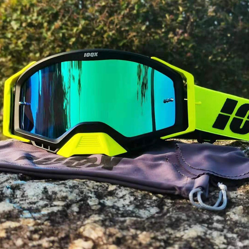 IOQX-Gafas de Motocross para descenso, protección UV contra la suciedad, a prueba de polvo y viento, MX, ATV, Gafa de esquí todoterreno
