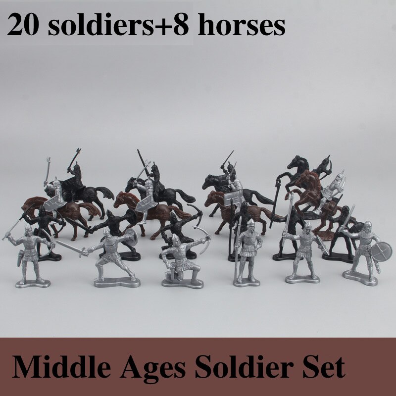60 krigere i rom figurer model bygning mursten millitær soldat fgures drenge samling legetøj jul: Soldatsæt