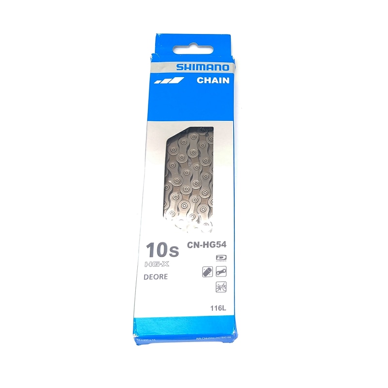 Shimano-Cadena de 10 velocidades Deore HG54 para bicicleta de montaña, HG-X de 10 s para sistema deore m591, m610, m670 y m6000