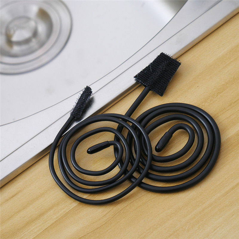 2Pcs Practical Drain Sink Cleaner Bathroom Unclog Tub Toilet Snake Brush Hair Removal Tool