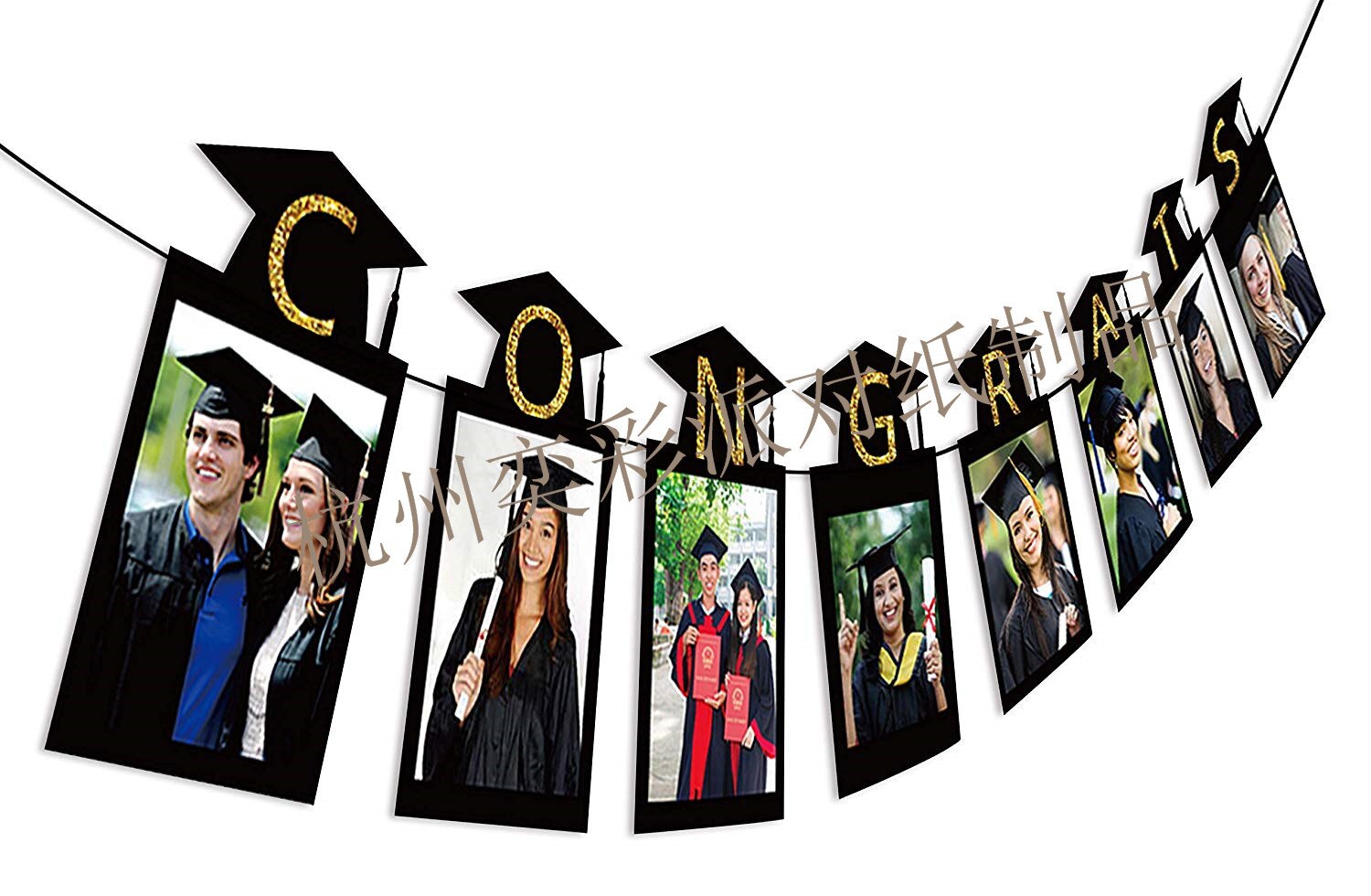 Graduation Season Photograph Hanging Flag Photo Shoot Frame Photo Hanging Flag Graduation Party Decoration