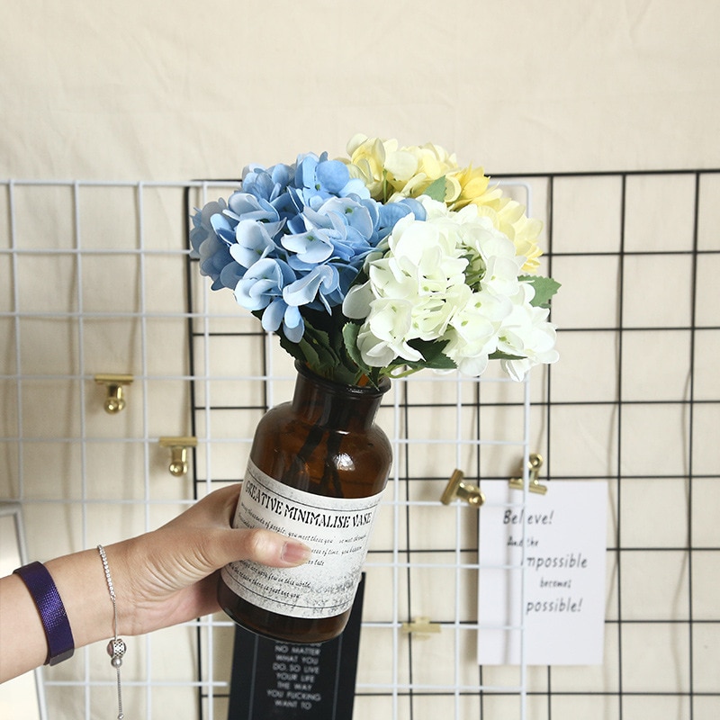 1 sztuk piwonia kwiatowa rodzina wesele urodziny nowy rok dekoracja walentynkowa kwiatowy jedwab hortensja wazon kombinacja kwia