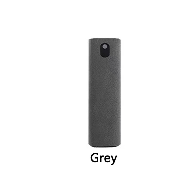 2 In 1 Bildschirm Reiniger Spray Computer Handy Bildschirm Staub Entferner Werkzeug Mikrofaser Tuch Für iPhone iPad Reinigung Tücher: Silber