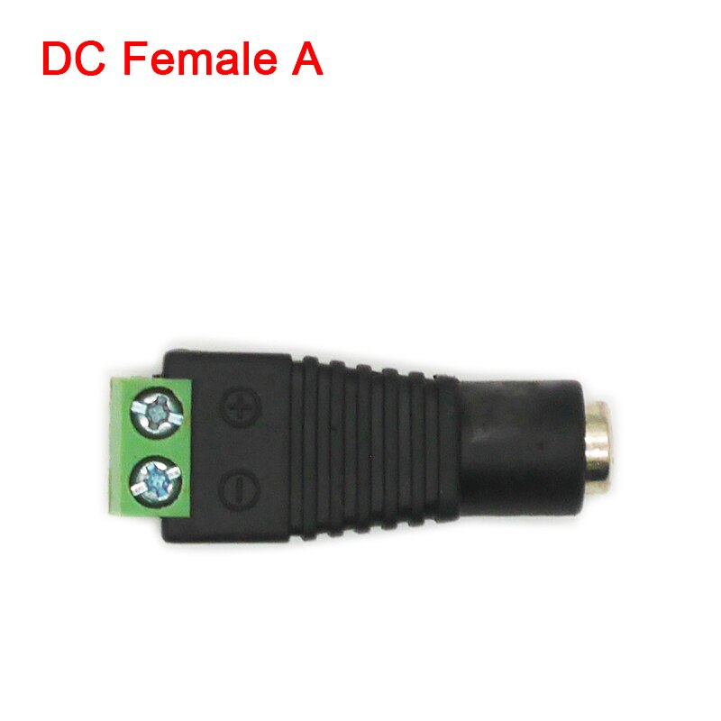 5Pcs Man Vrouw Gratis Lassen Dc Connector/Dc Connector Plug Cable Connector Voor Led Power Adapter Cctv camera Led Strip: DC Female A