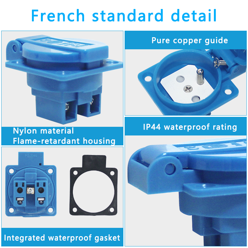 Europäischer/französischer/britischer Standard ip44 16a 250v universeller explosions geschützter wasserdichter Steckdosen schalter Stecker britische Steck platine