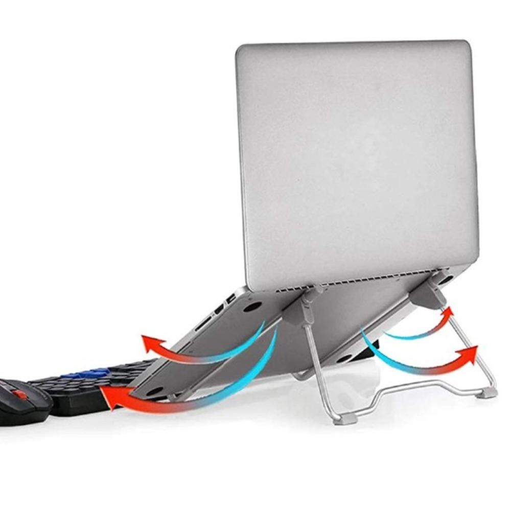Draagbare Laptop Stand Opvouwbaar Ondersteuning Base Notebook Standhouder Verstelbare Aluminium Beugel Ondersteuning 10-17Inch Notebook