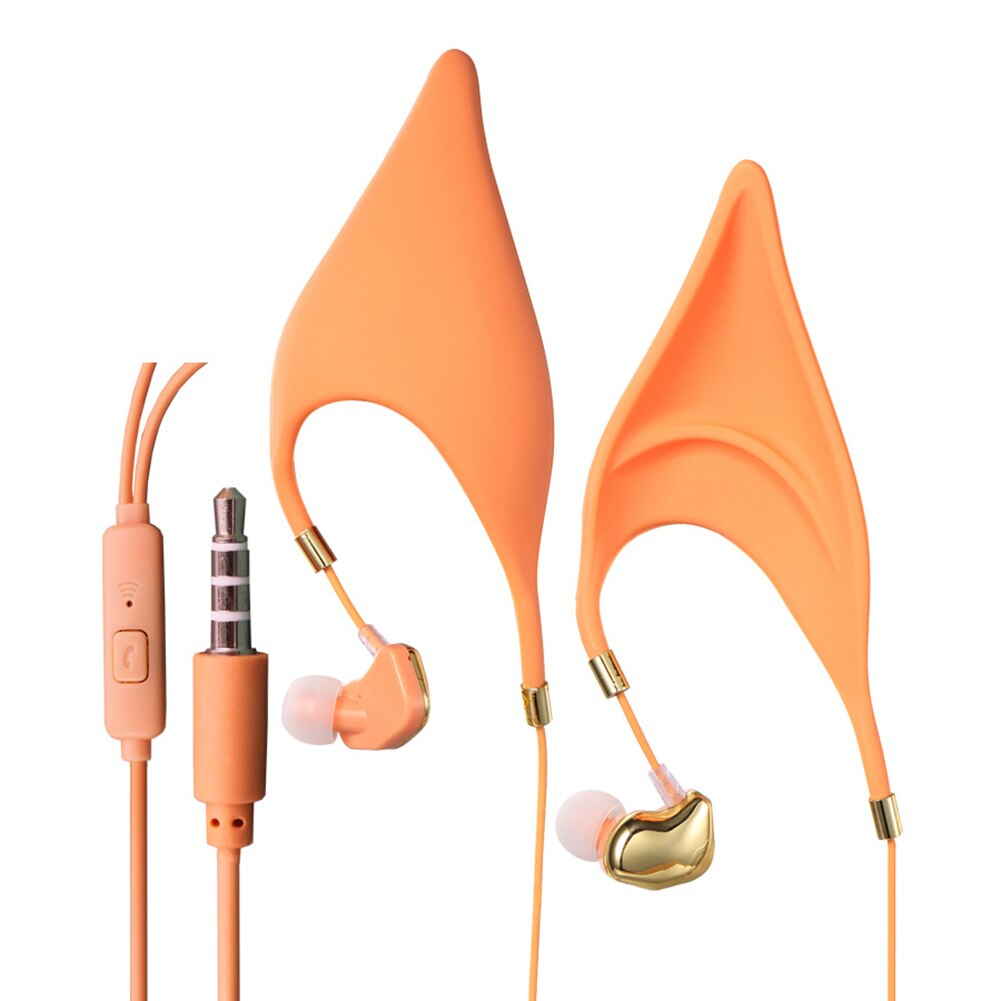 Bluetooth-kopfhörer mit 4.1/3.5mm klinkenstecker, elfenohrenform, in-ear-design, geisterfee-motiv, integriertem mikrofon für kinder: 3.5mm- adrig