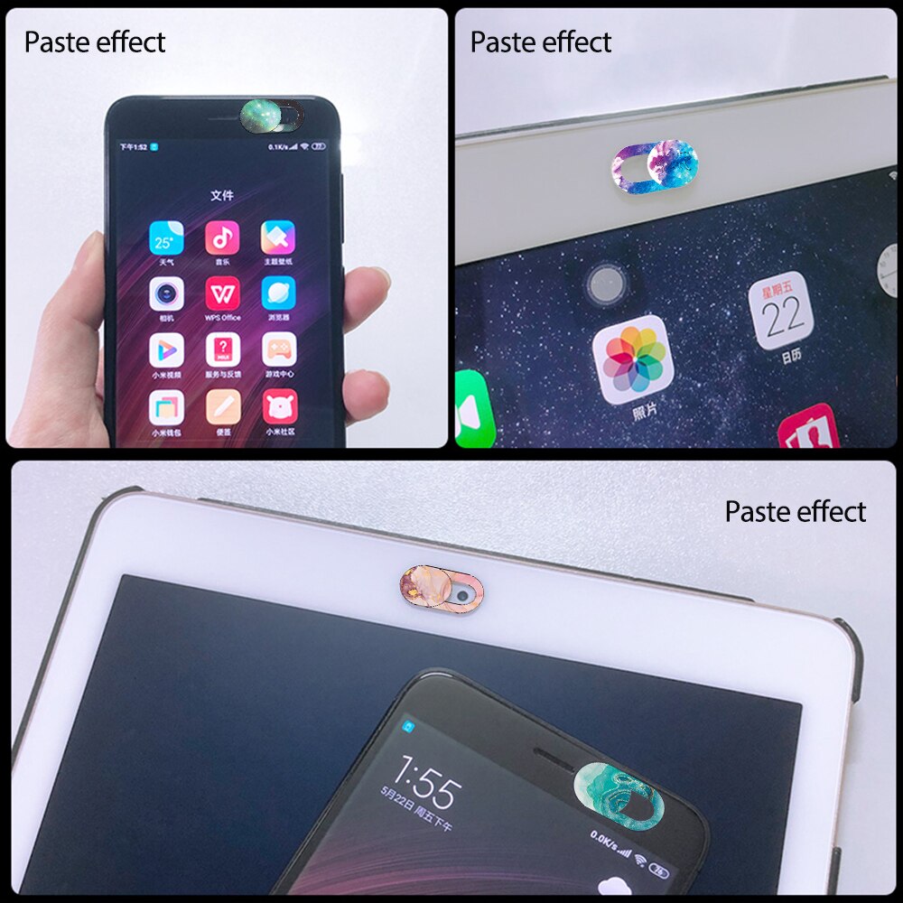 Osłona kamery internetowej ślizgać się, 0.023 cala ultra-cienka obudowa kamery internetowej dla MacBook, laptopa, komputera, tabletu, smartfona, chroń swoją prywatność