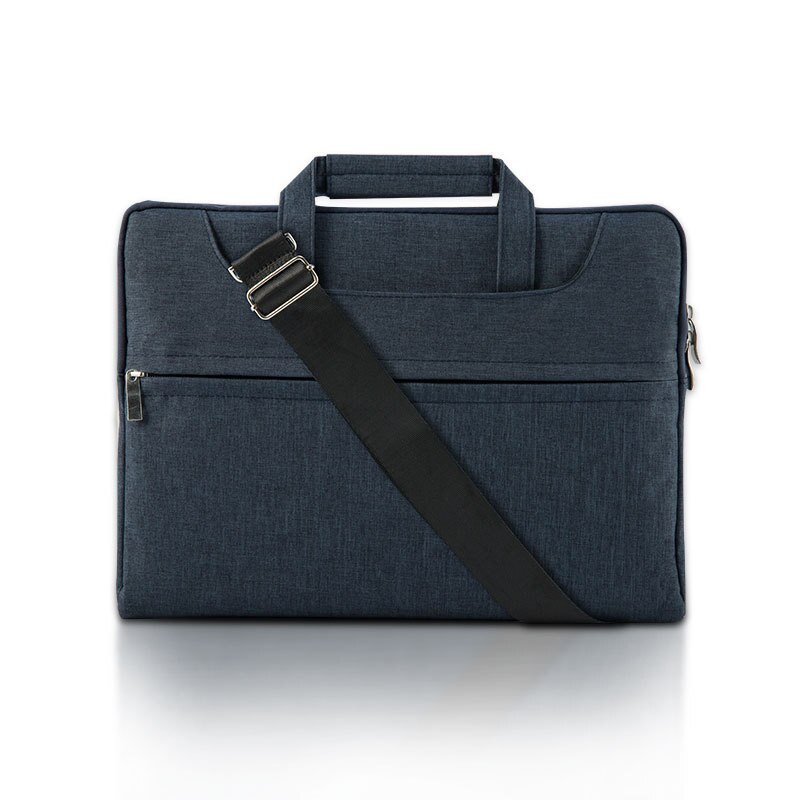 Bolso de hombro para ordenador portátil, bolso de oficina, bolso de cuero para ordenador portátil, Bolsa lateral para hombre