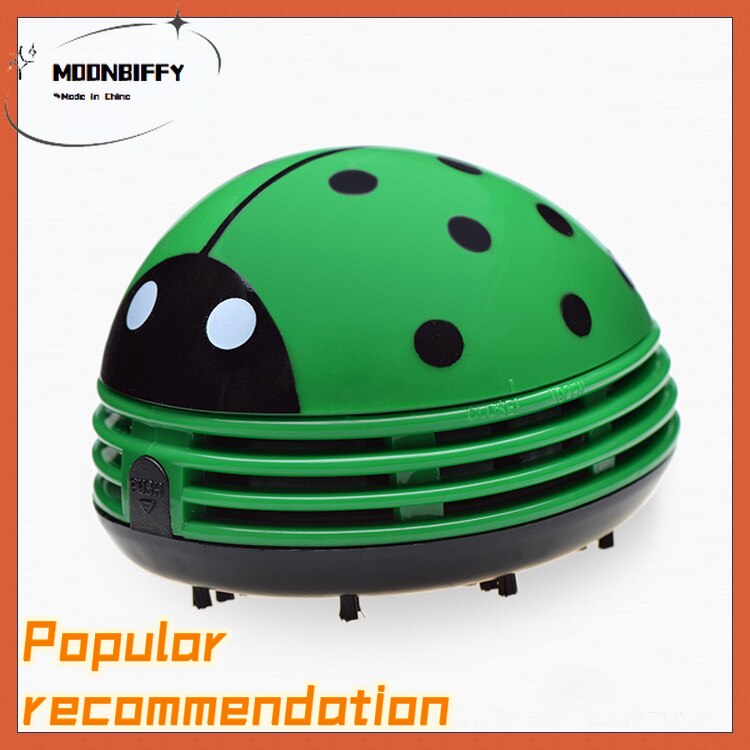 Mini aspirateur coccinelle jaune, collecteur de poussière pour la maison, le bureau et la Table basse