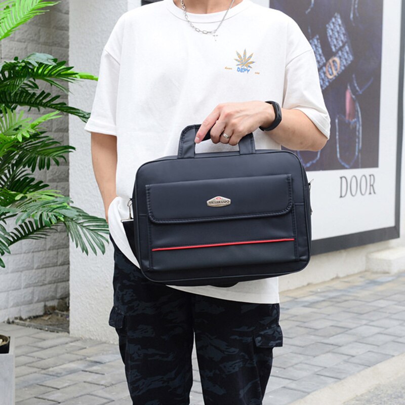Scione heren zakelijke nylon aktetas heren 13 15 inch laptop handtas grote capaciteit waterdichte schoudertas crossbody tassen