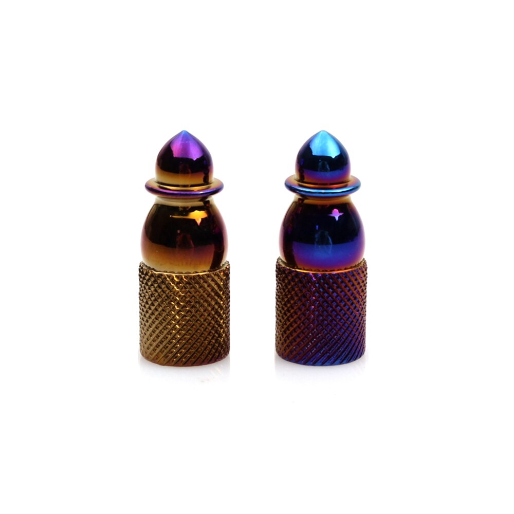 2PCs Durable Aluminum Alloy Motorcycle Valve Cap Dust Cover Wheel Tire Rim Valve Rod Cap Replacement: 003