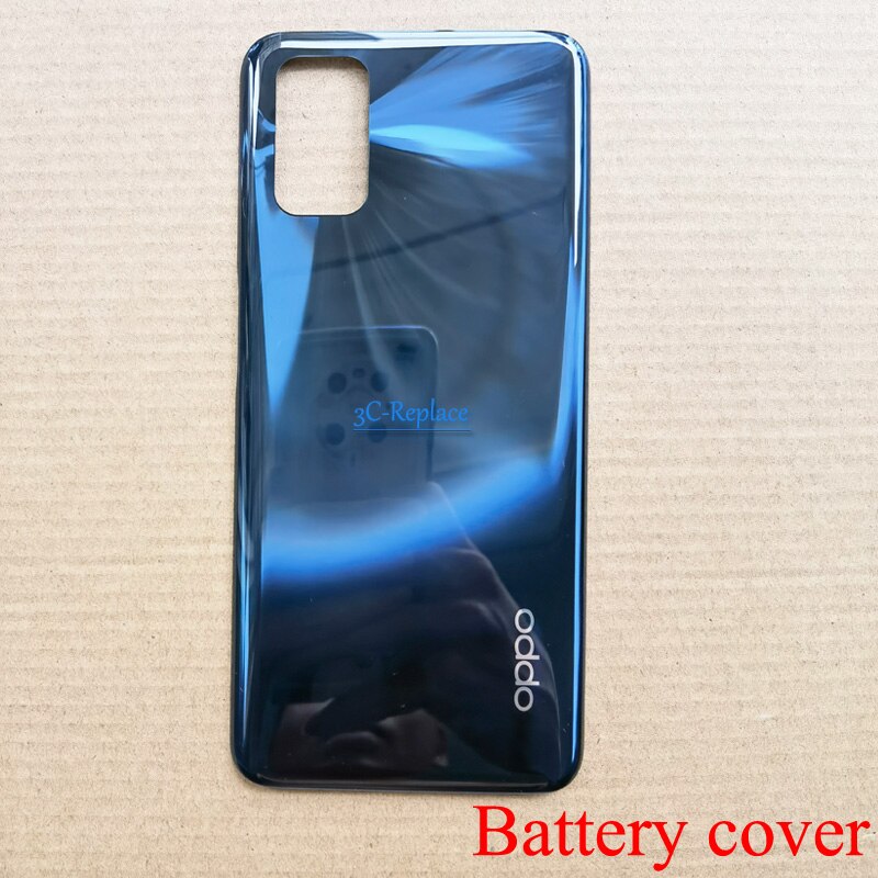 Carcasa de marco frontal para Oppo A72, 4G, , CPH2067, 2067, LCD: Black Battery Cover