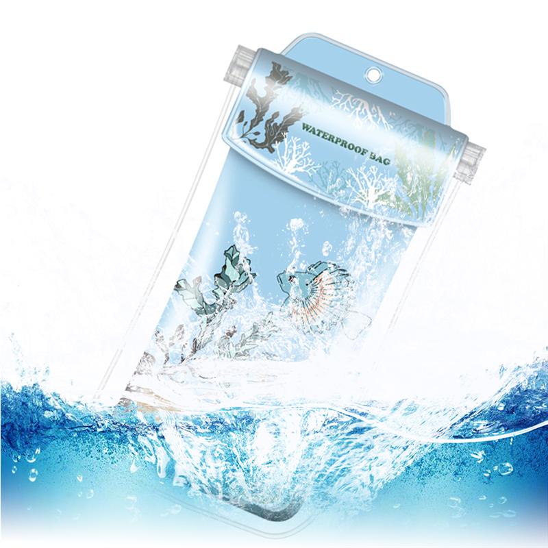 1pc handige onderwater-telefoonhoesjes, waterdichte telefoonhoesjes, verzegelde telefoonhoesjes en beschermhoesjes voor kajakken en snorkelen
